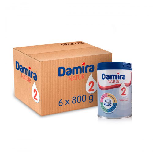 Tienda Damira - Leche Damira Natur 2 (800g) - Caja de 6 unidades