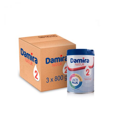 Tienda Damira - Leche Damira Natur 2 (800g) - Caja de 3 unidades