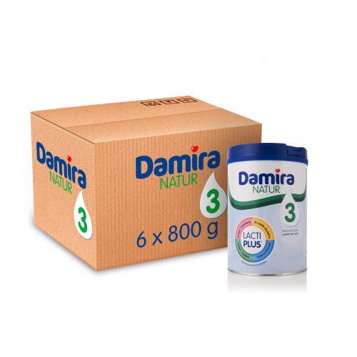Tienda Damira - Leche Damira Natur 3 (800g) - Caja de 6 unidades